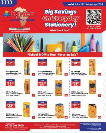Africa Cash & Carry catalogue  - 06/02/2026 - 28/02/2026.