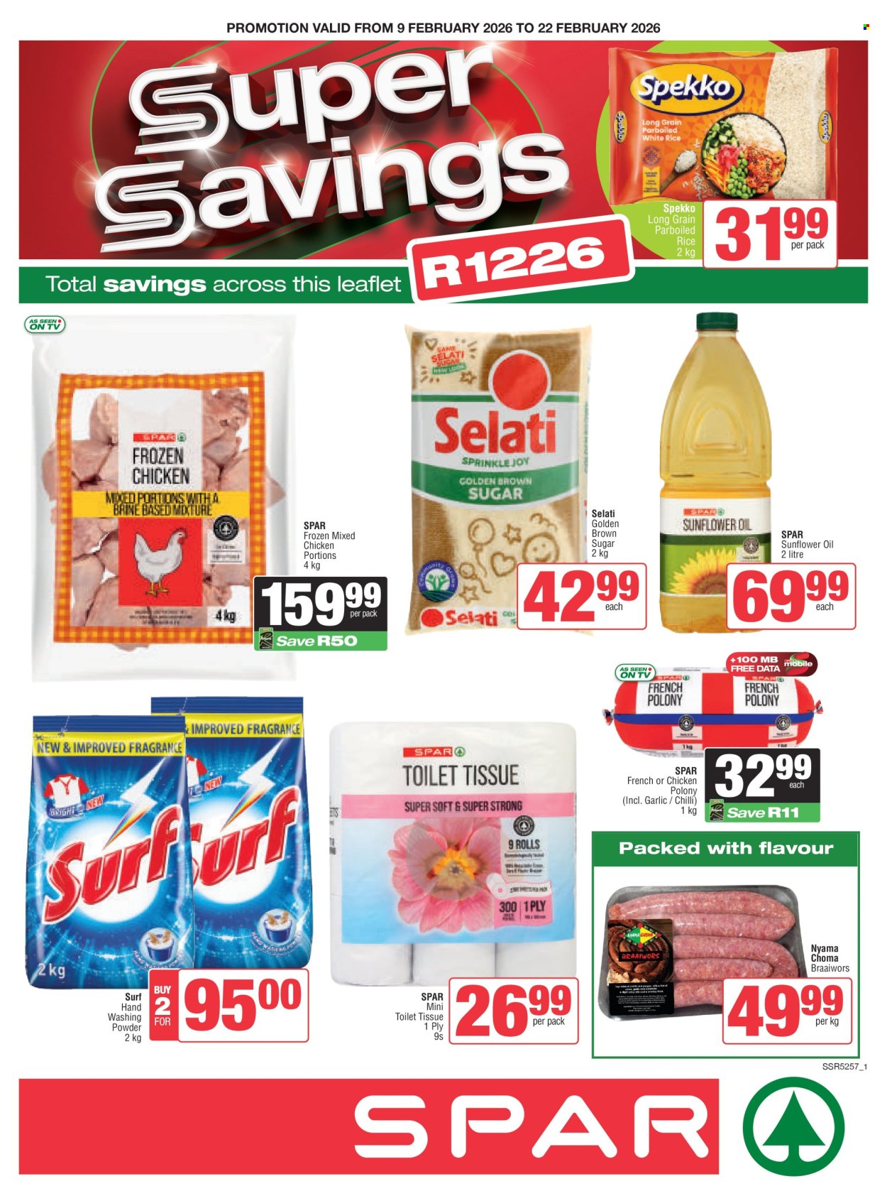 SPAR specials - 09/02/2026 - 22/02/2026. Page 1