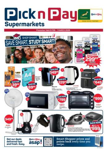 Pick n Pay catalogue  - 09/02/2026 - 01/03/2026.