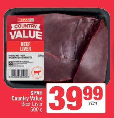 SPAR Country Value Beef Liver