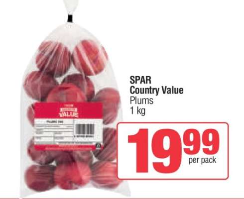 SPAR Country Value Plums