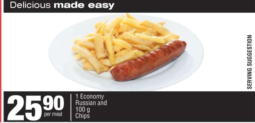1 Economy Russian and 100 g Chips
