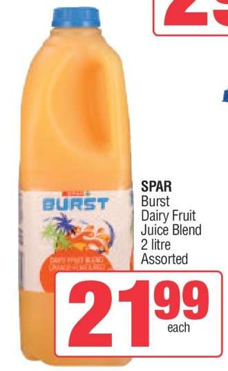 SPAR Burst Dairy Fruit Juice Blend