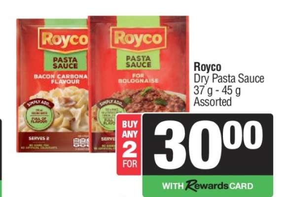 Royco Dry Pasta Sauce