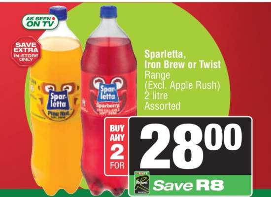 Sparletta, Iron Brew or Twist