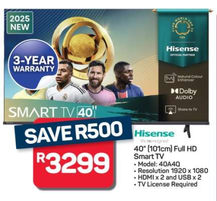 Hisense 40" Full HD Smart TV
