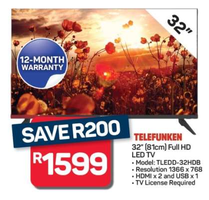 TELEFUNKEN 32" Full HD LED TV