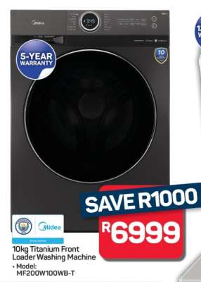 10kg Titanium Front Loader Washing Machine