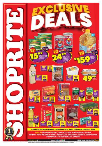 Shoprite catalogue  - 09/02/2026 - 15/02/2026.