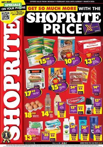 Shoprite catalogue  - 09/02/2026 - 01/03/2026.