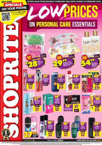 Shoprite catalogue  - 09/02/2026 - 22/02/2026.