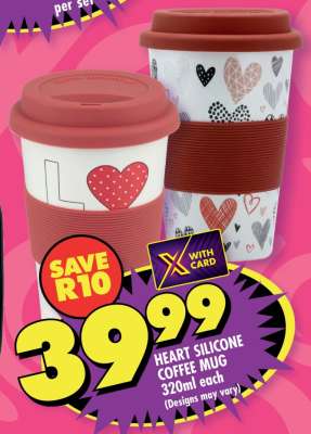 HEART SILICONE COFFEE MUG