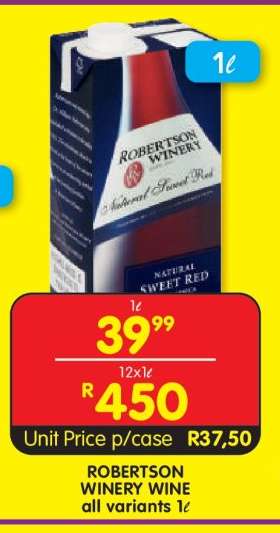 Robertson Winery Wine