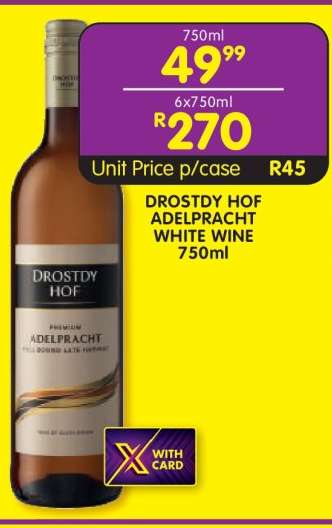 DROSTDY HOF ADELPRACHT WHITE WINE 750ml