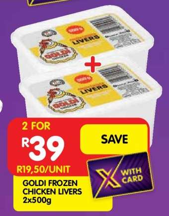 GOLDI FROZEN CHICKEN LIVERS