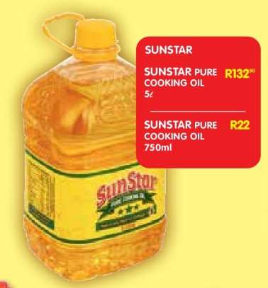 SUNSTAR PURE COOKING OIL 5l