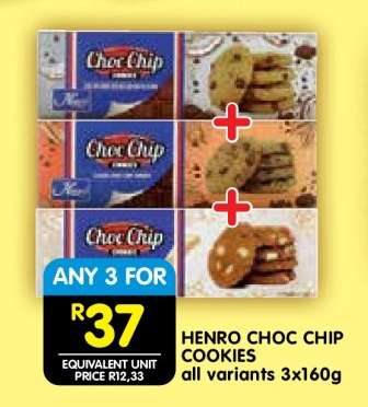 HENRO CHOC CHIP COOKIES