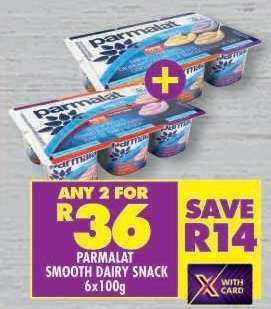 PARMALAT SMOOTH DAIRY SNACK 6x100g