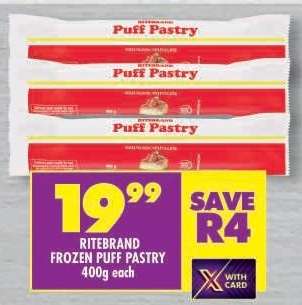 RITEBRAND FROZEN PUFF PASTRY