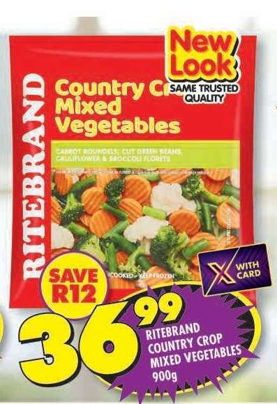 RITEBRAND COUNTRY CROP MIXED VEGETABLES 900g
