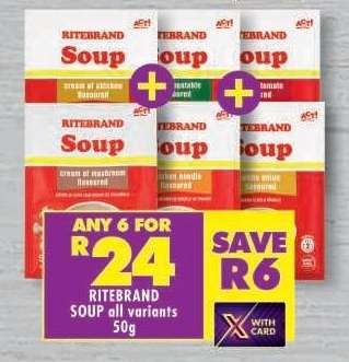 RITEBRAND SOUP all variants 50g