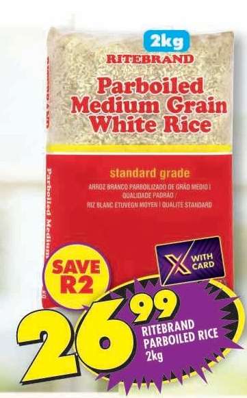 Ritebrand Parboiled Rice 2kg