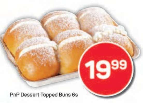 PnP Dessert Topped Buns 6s
