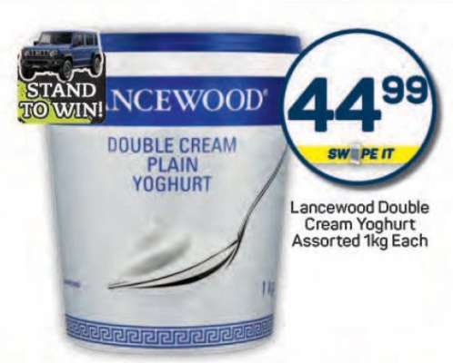 Lancewood Double Cream Yoghurt Assorted 1kg Each