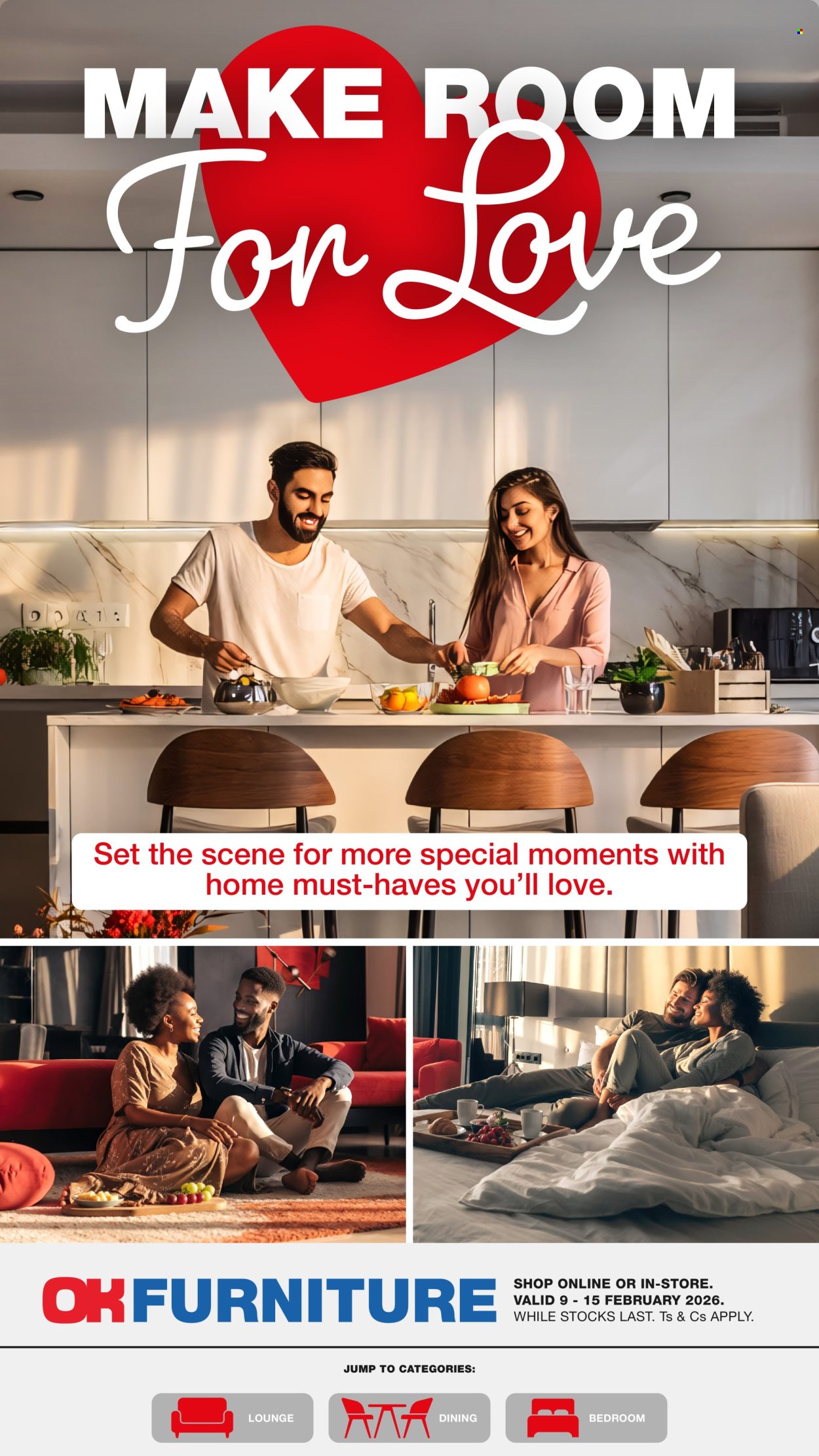 OK Furniture specials - 09/02/2026 - 15/02/2026. Page 1