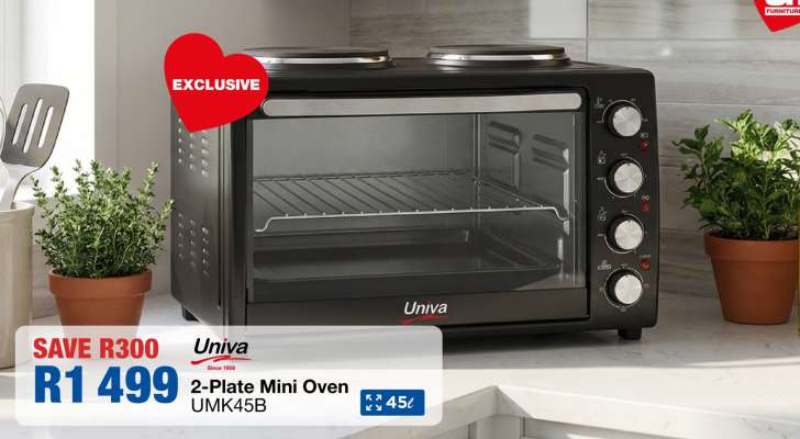 Univa 2-Plate Mini Oven