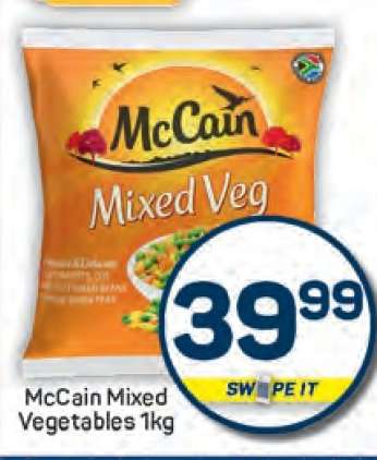 McCain Mixed
Vegetables 1kg