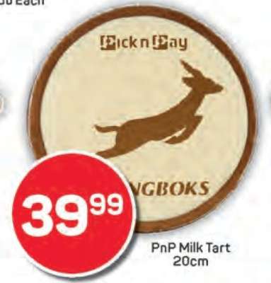 PnP Milk Tart 20cm