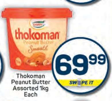 Thokoman Peanut Butter Assorted 1kg Each