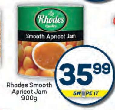 Rhodes Smooth Apricot Jam-900g