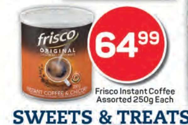 Frisco Instant Coffee Assorted 250g Each