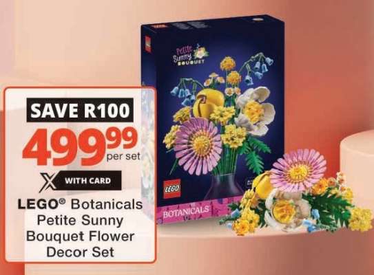 LEGO Botanicals Petite Sunny Bouquet Flower Decor Set