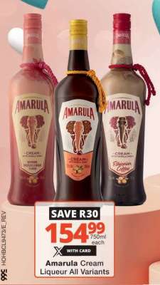 Amarula Cream Liqueur All Variants