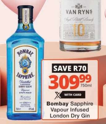 Bombay Sapphire Vapour Infused London Dry Gin