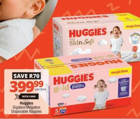 Huggies Gigabox/Megabox Disposable Nappies