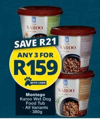 Montego Karoo Wet Dog Food Tub