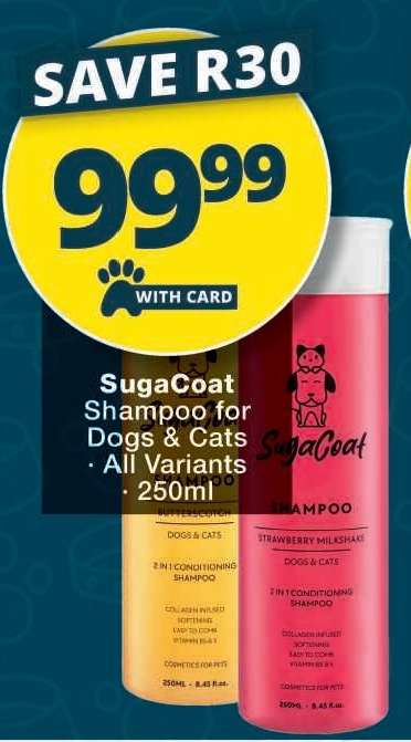 SugaCoat Shampoo for Dogs & Cats