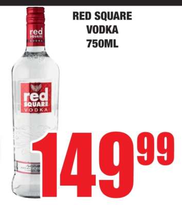 RED SQUARE VODKA 750ML