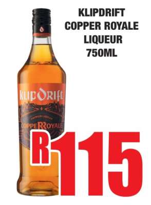 KLIPDRIFT COPPER ROYALE LIQUEUR 750ML