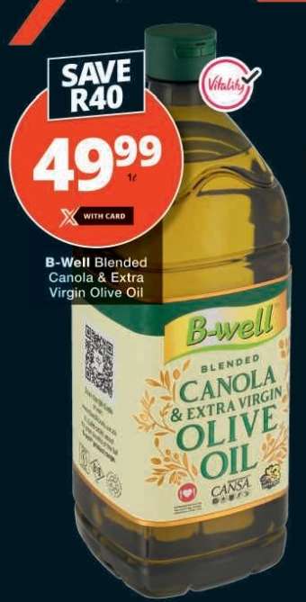 B-Well Blended Canola & Extra Virgin Olive Oil