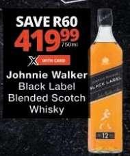 Johnnie Walker Black Label Blended Scotch Whisky
