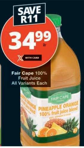 Fair Cape 100% Fruit Juice