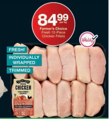 Farmer's Choice Fresh 12-Piece Chicken Fillets