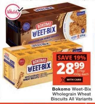 Bokomo Weet-Bix Wholegrain Wheat Biscuits All Variants