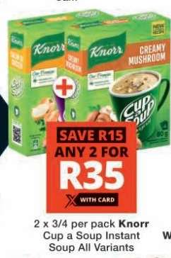 Knorr Cup a Soup Instant Soup All Variants