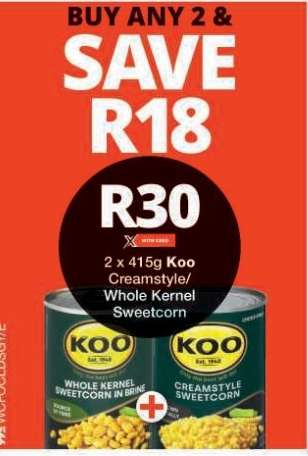 Koo Creamstyle/Whole Kernel Sweetcorn